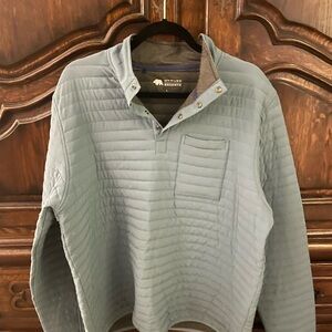 Onward Reserve Quilted Snap-Front Pullover in Sage